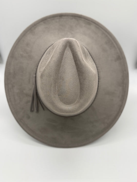Boots and Roses Engraved Wide Brim Hat