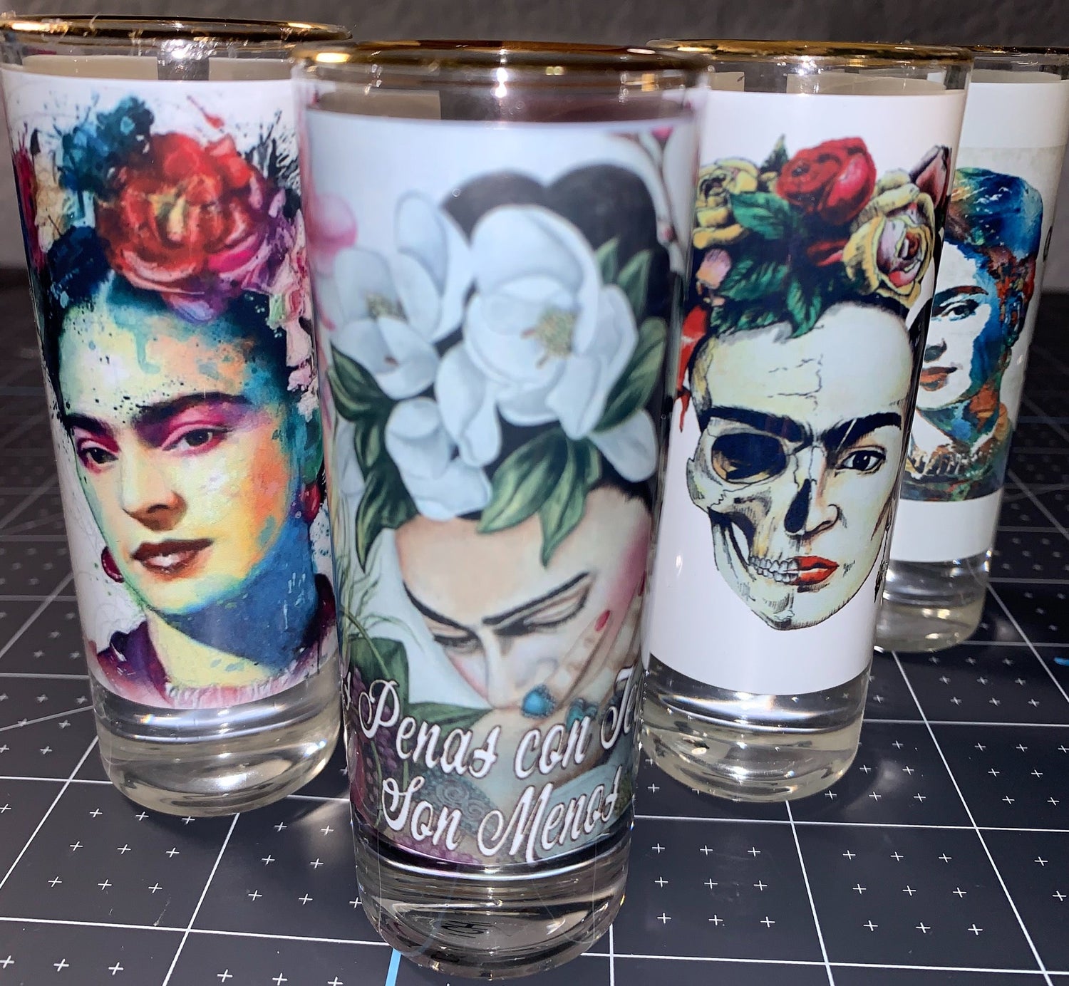 Frida Kahlo Shot Glass Set