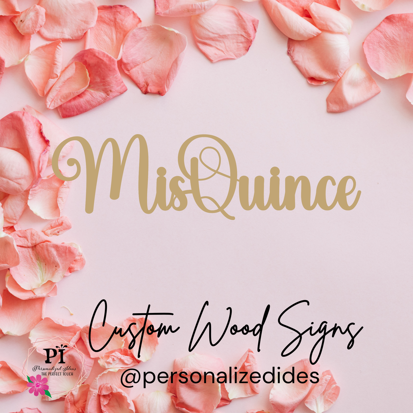Mis Quince Wood Sign – Quinceañera Decor | Custom Birch Wood Sign | 12–42 inch Wall or Event Sign