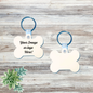 Dog Tag shape 2 x 1.5 Custom Keychain