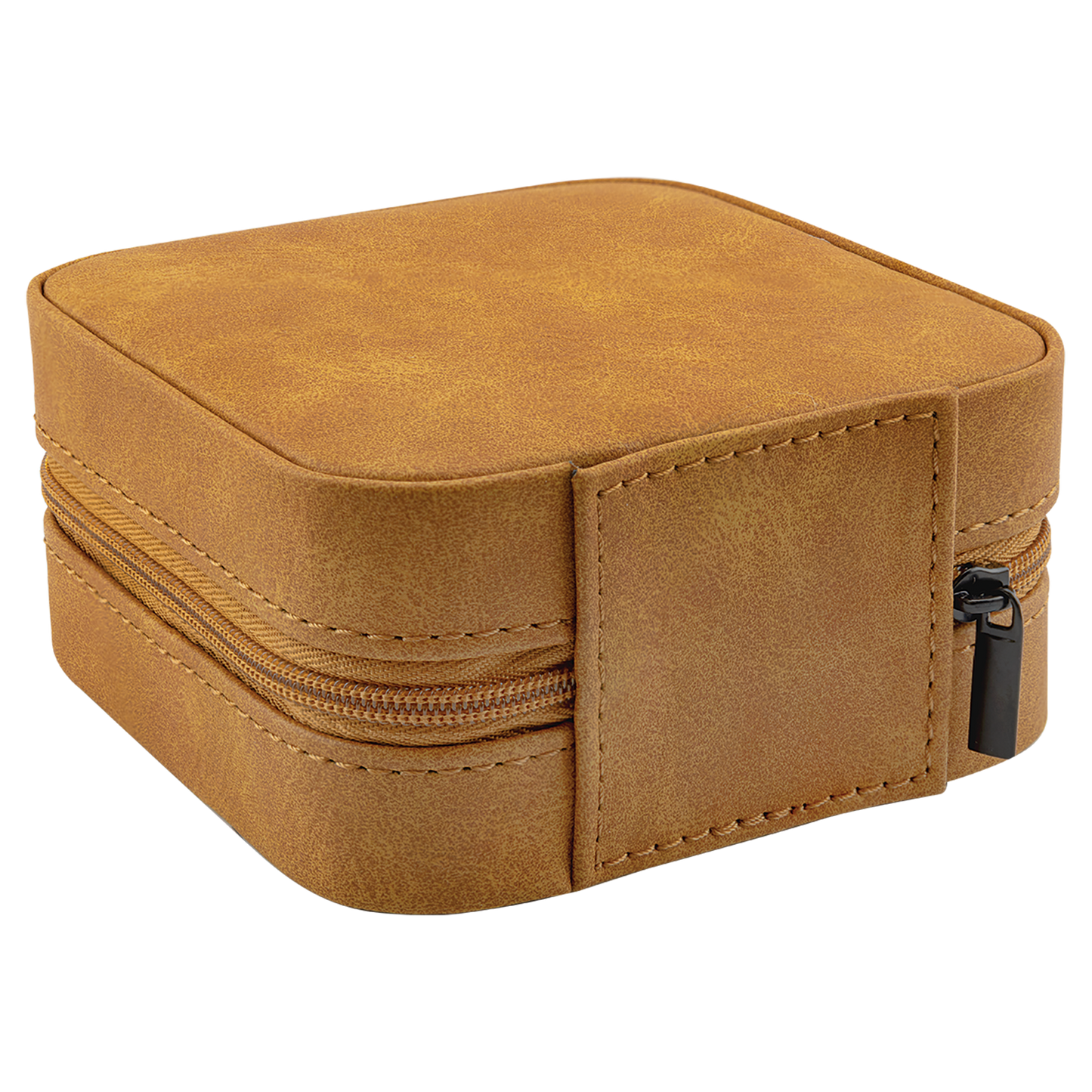 Travel Jewelry Box – Laserable Leatherette | 4" x 4"