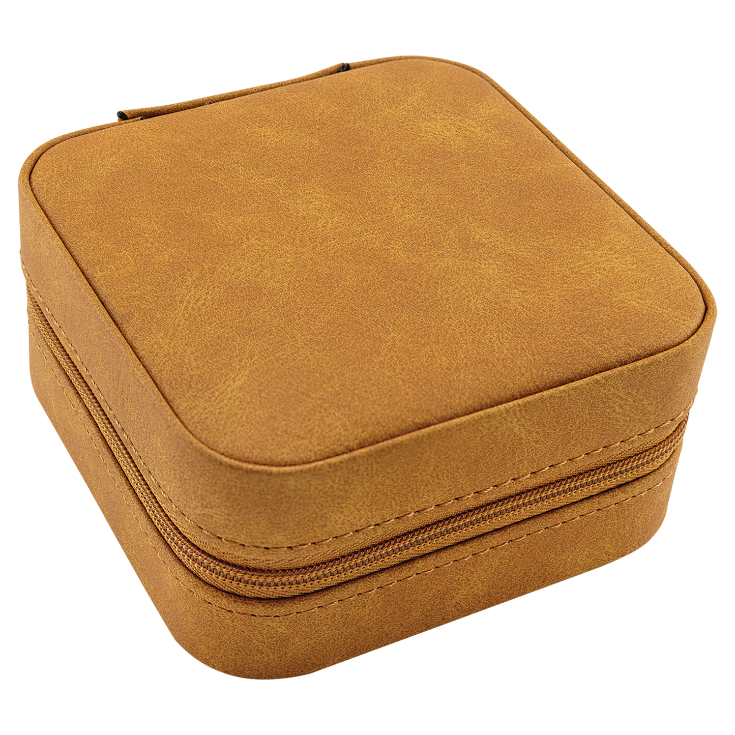 Travel Jewelry Box – Laserable Leatherette | 4" x 4"