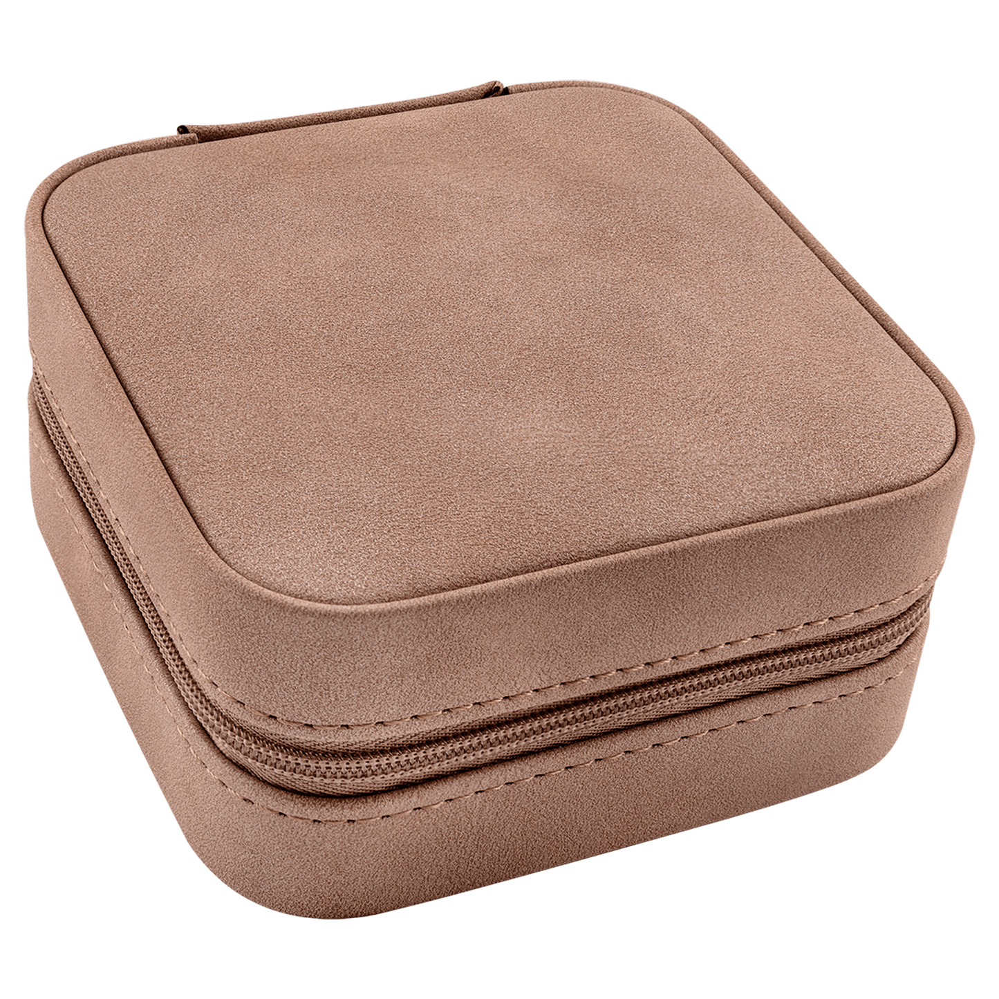 Travel Jewelry Box – Laserable Leatherette | 4" x 4"