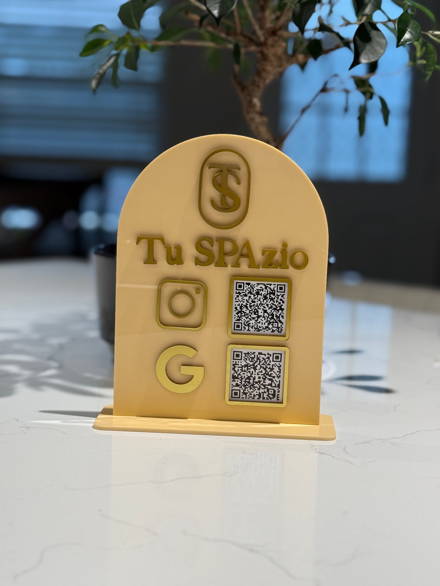 2 QR Code Business Sign, Business Connect Sign, Social Media Sign, Payment Sign, Instagram, Venmo, Facebook, PayPal, Connect With Us Sign