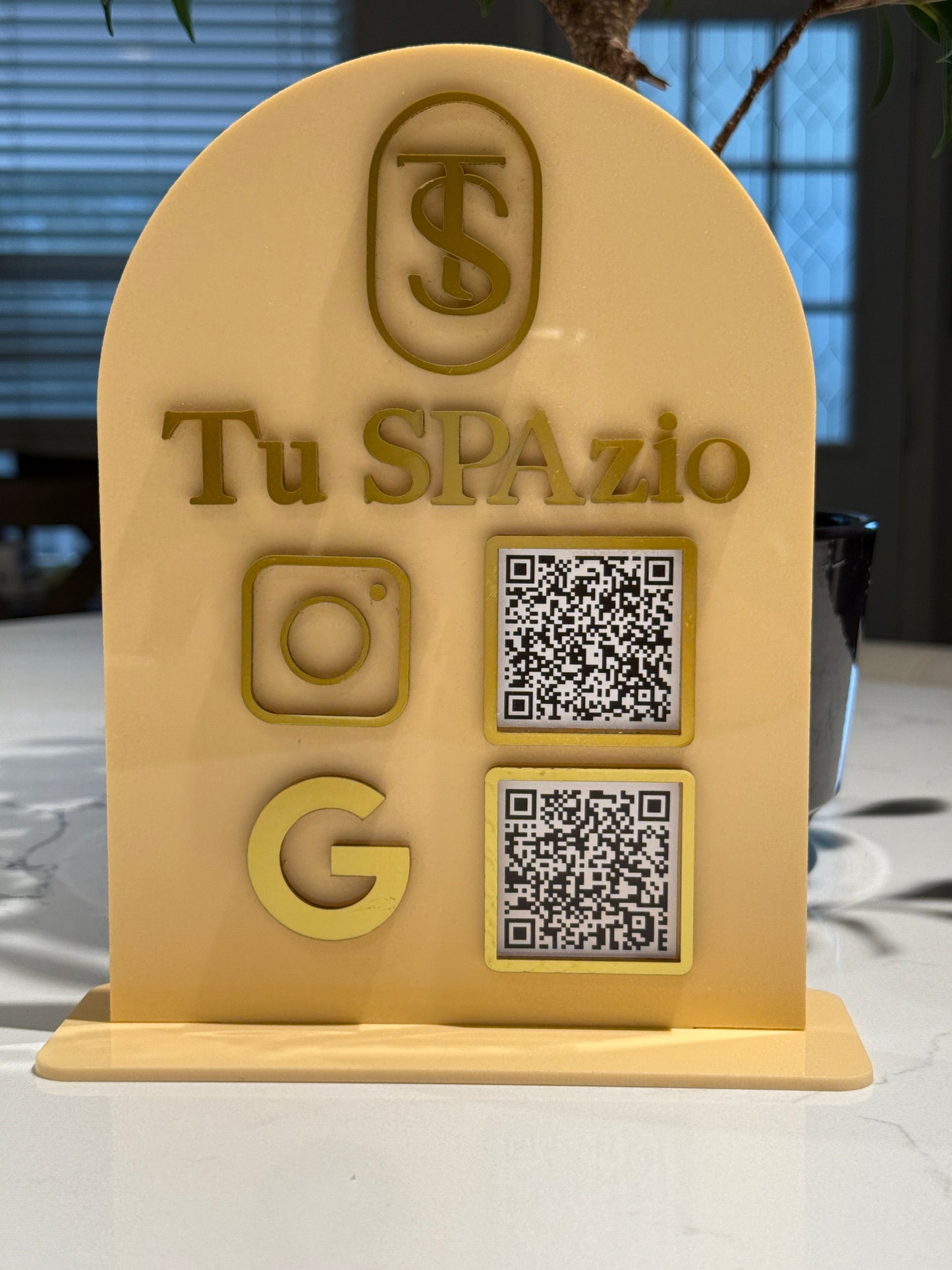 2 QR Code Business Sign, Business Connect Sign, Social Media Sign, Payment Sign, Instagram, Venmo, Facebook, PayPal, Connect With Us Sign
