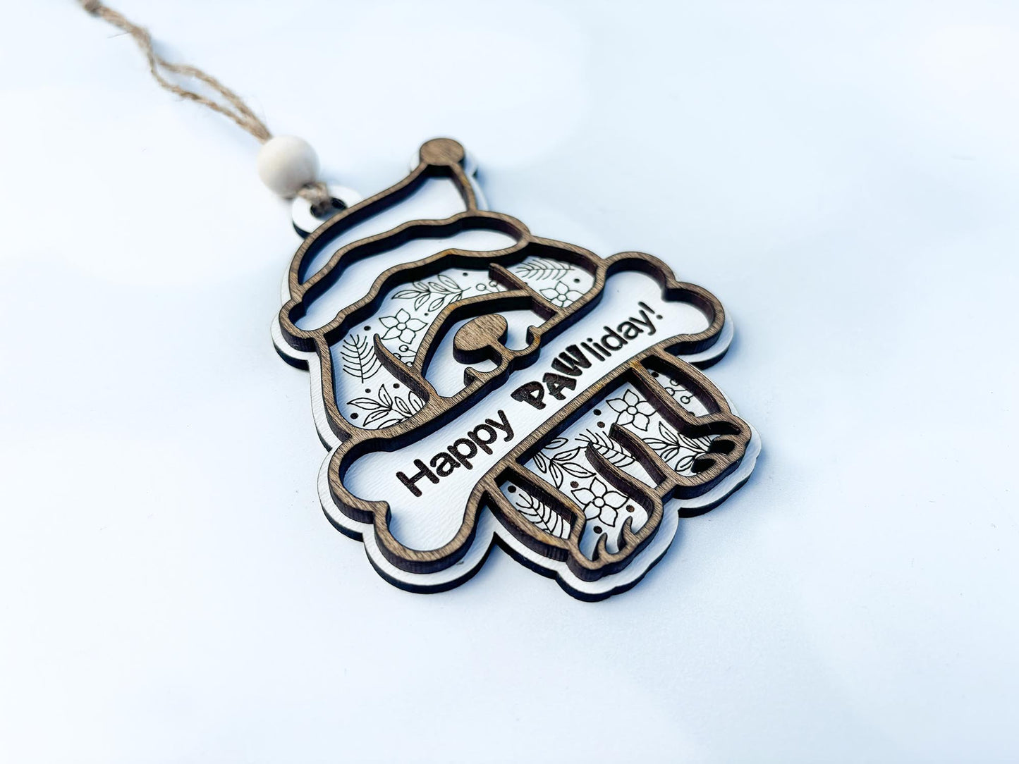 Personalized dog ornament, furry friend custom ornament