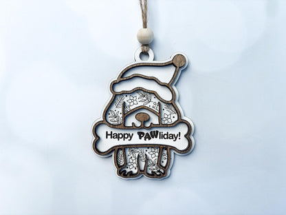 Personalized dog ornament, furry friend custom ornament