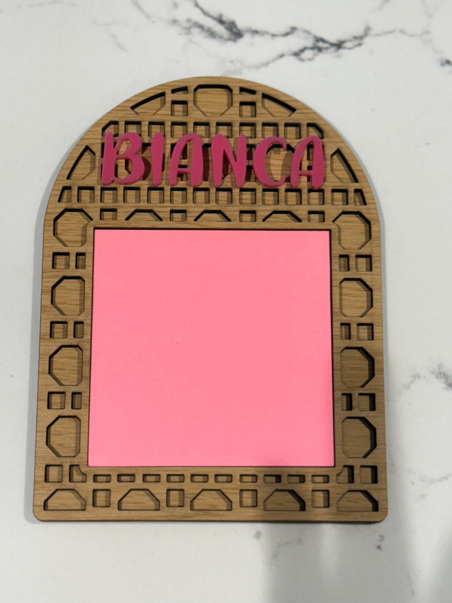 Sticky Note Rattan note pad holder, school, office note pad holder, office gift, teacher gift, note pad holder 3 x 3 note pad