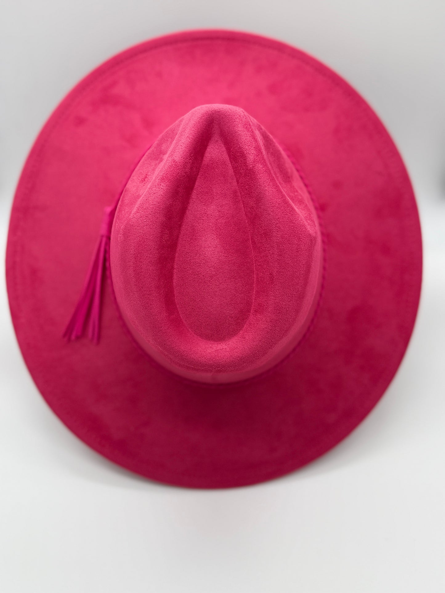 Hydrangea Engraved Wide Brim Hat