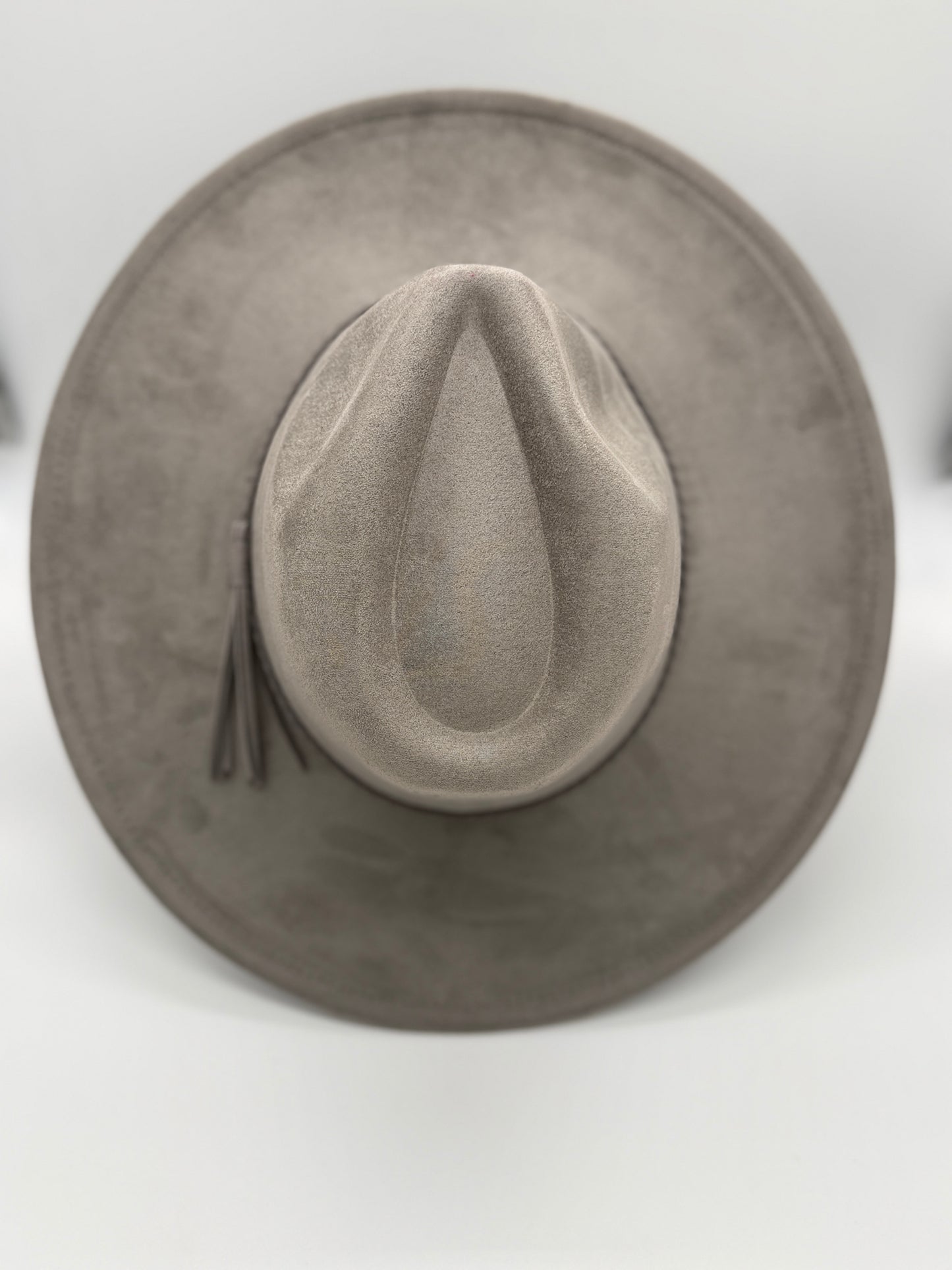Hydrangea Engraved Wide Brim Hat