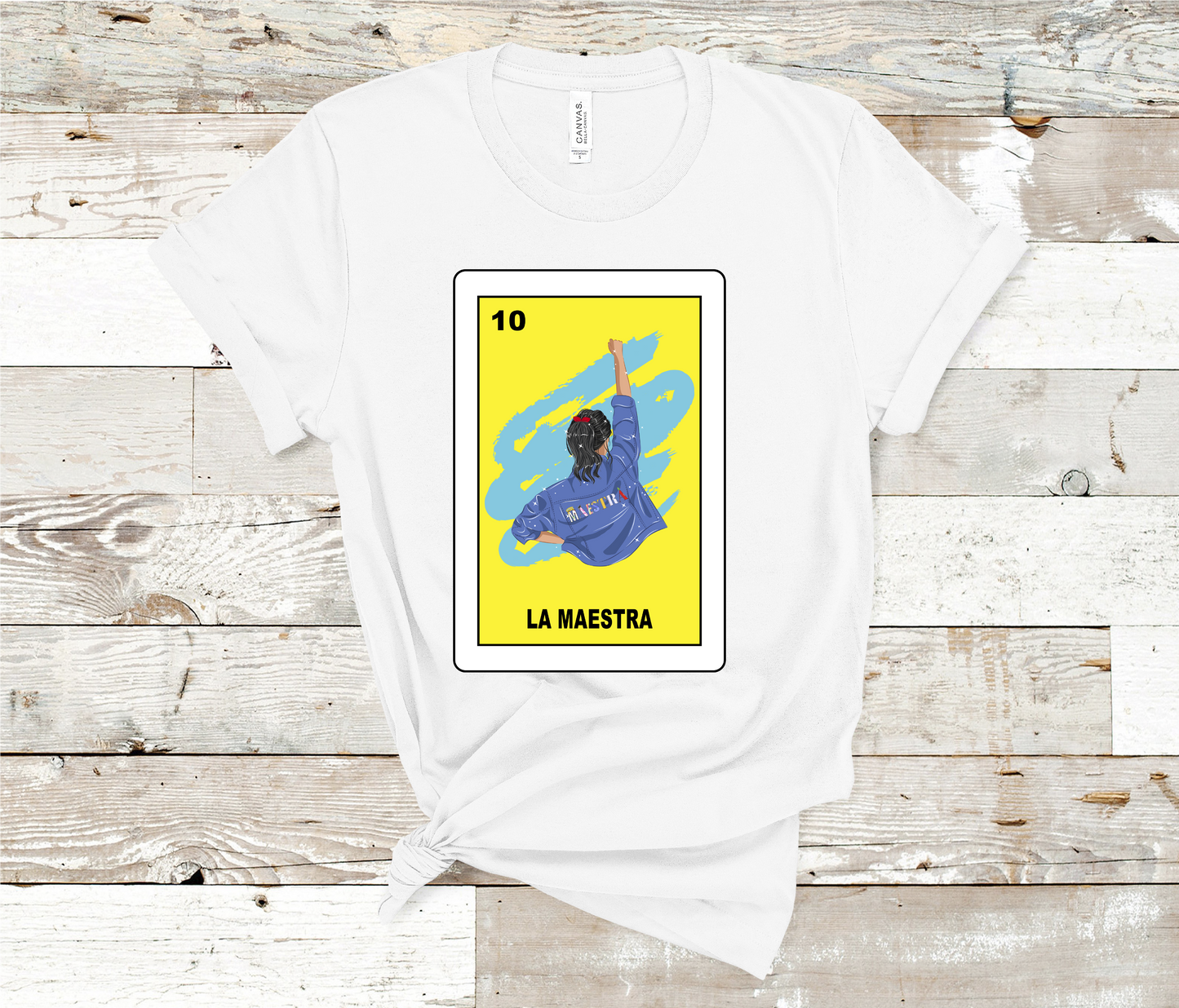Loteria La Maestra T-shirt, The teacher, poderosa -HTV