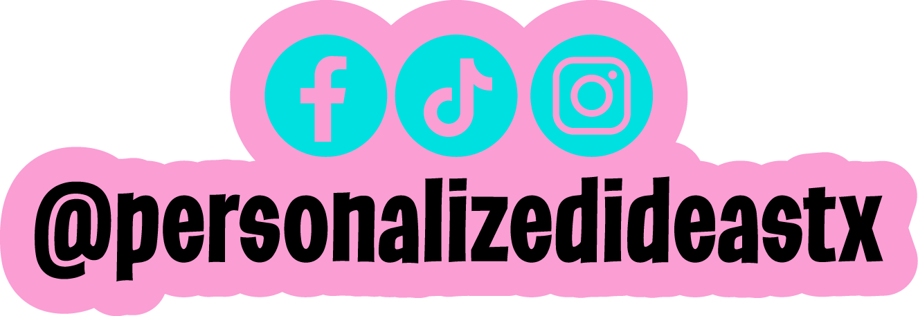 Custom Social Media Handle Sign | Acrylic Business Sign with 3 Icons | Instagram TikTok Facebook Sign | Personalized @ Handle Display
