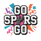 GO Spurs Go T-Shirt Party White