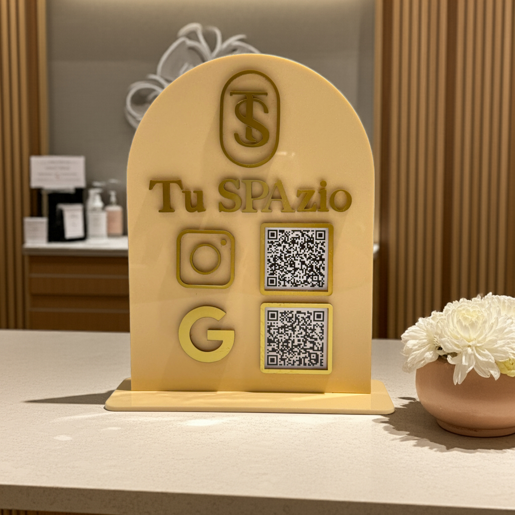 2 QR Code Business Sign, Business Connect Sign, Social Media Sign, Payment Sign, Instagram, Venmo, Facebook, PayPal, Connect With Us Sign