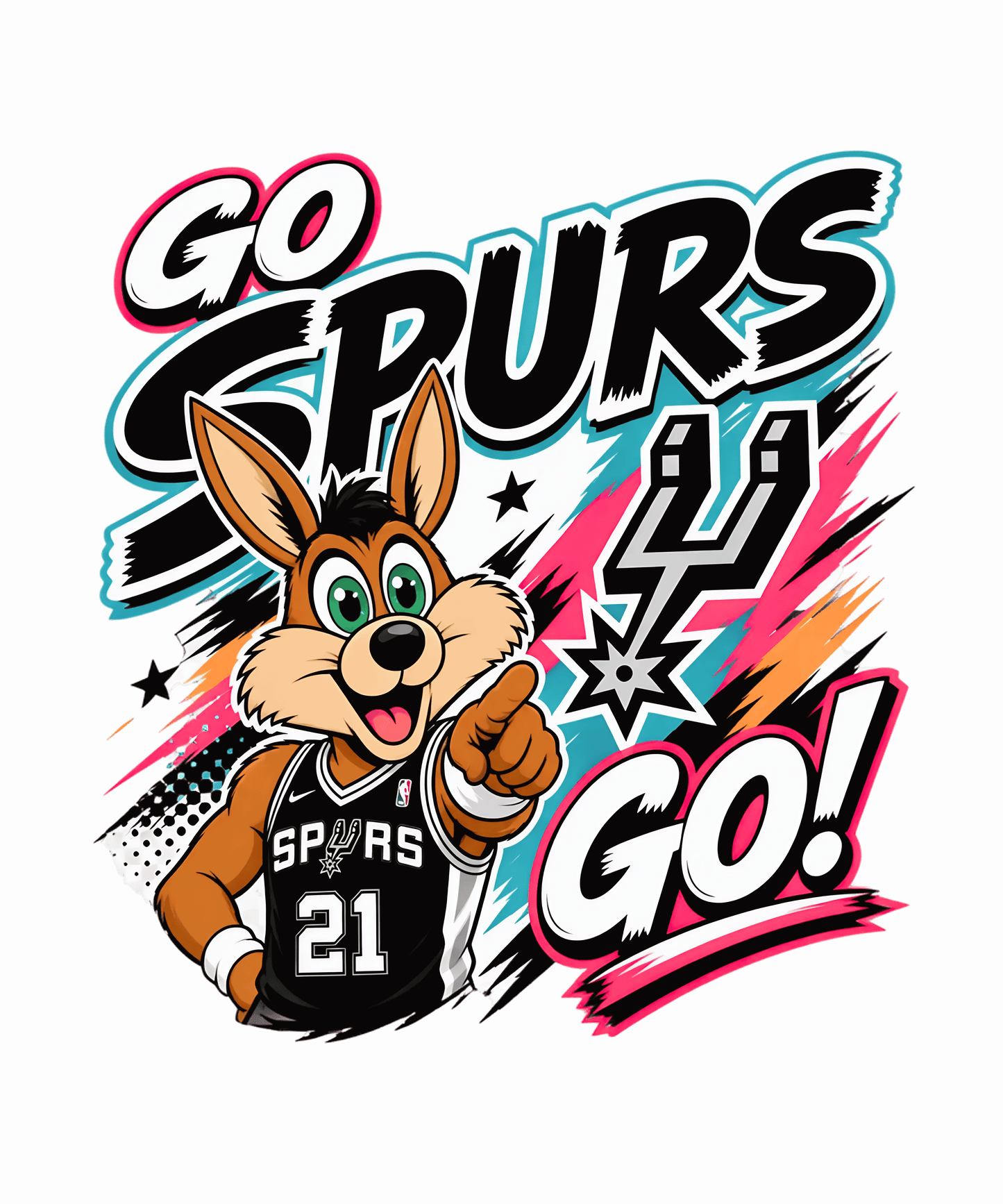 Coyote Go spurs Go T-Shirt
